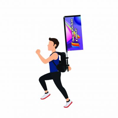 Bag Beach Flag สี่เหลี่ยม