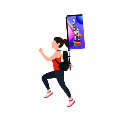 Bag Beach Flag สี่เหลี่ยม